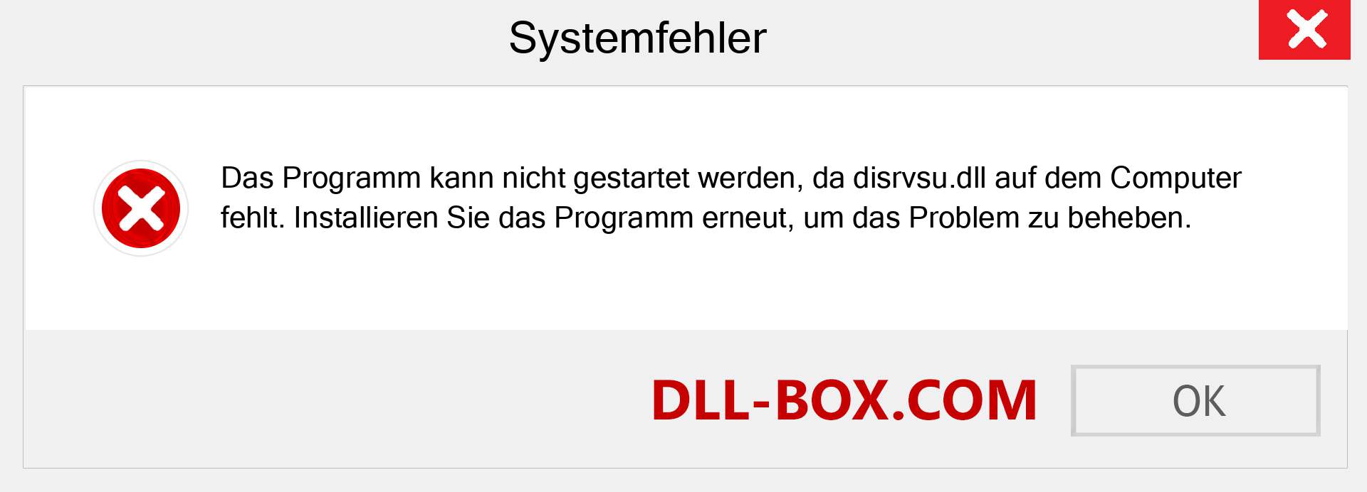 disrvsu.dll-Datei fehlt?. Download für Windows 7, 8, 10 - Fix disrvsu dll Missing Error unter Windows, Fotos, Bildern